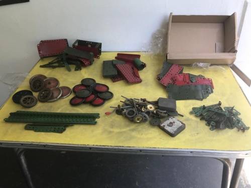 Vintage Meccano Building Pieces