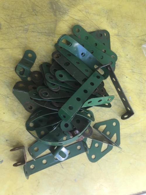 Vintage Meccano Building Pieces