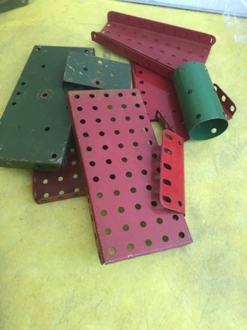 Vintage Meccano Building Pieces