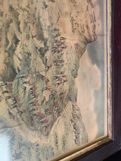 Boer War : Rare Print of the Battle of Dundee /Glencoe ( 85 x 65 cm )