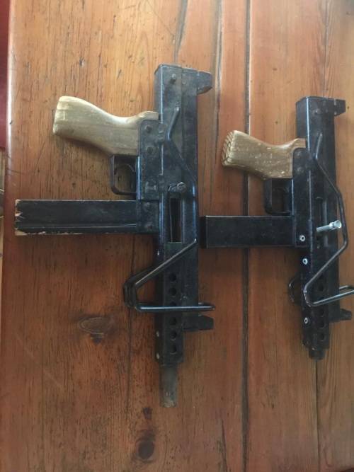 Vintage pair of kids Uzi Guns