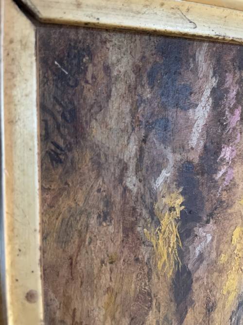 Original Vintage Oil on Board ( 32 x 23 cm )