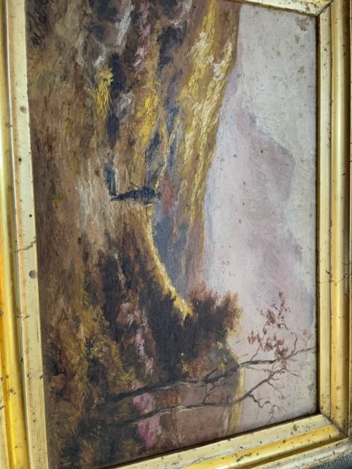 Original Vintage Oil on Board ( 32 x 23 cm )