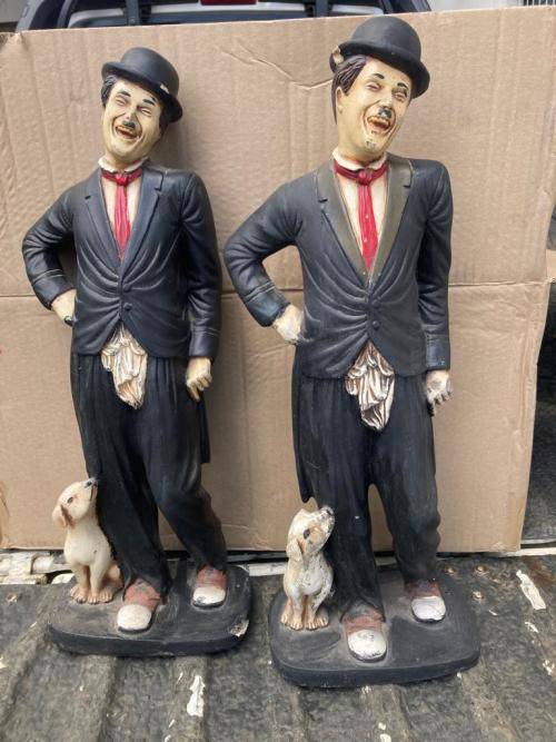 1 Charlie Chaplin Figurines made from Fibreglass ( 53 cm ) Bid per figurine to take 1