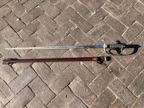 Sword : SAP Ceremonial Sword with Scabbard ( Blade by Solingen , Germany )