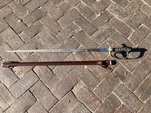 Sword : SAP Ceremonial Sword with Scabbard ( Blade by Solingen , Germany )