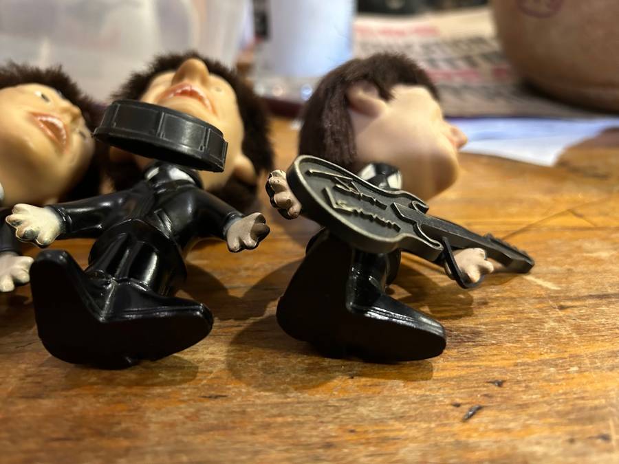 Set of 4 Beatles Remco Dolls with Instruments circa 1964