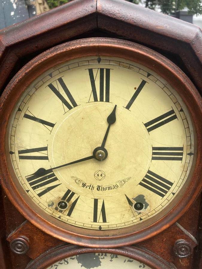 Very Rare Seth Tomas Calender Clock ( Working )