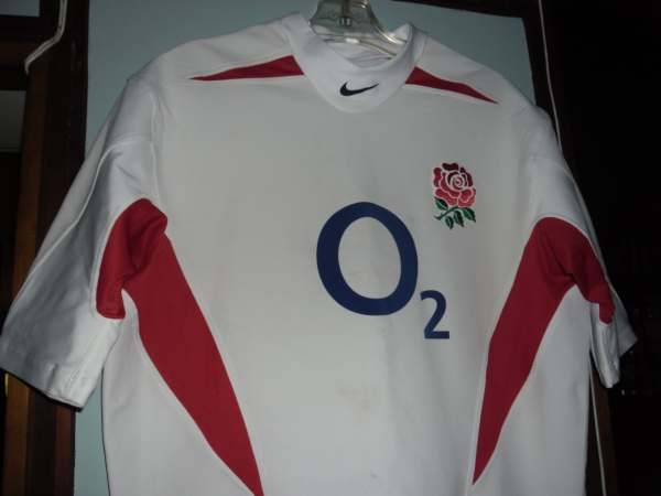 ENGLAND PLAYERS JERSEY ( LAWRENCE DELAGGLIO NO 6 )