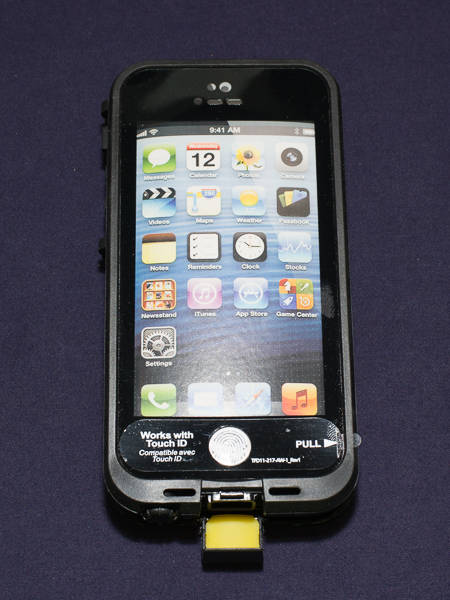 Resistall Rugged Case with Fingerprint iPhone 5 - Black