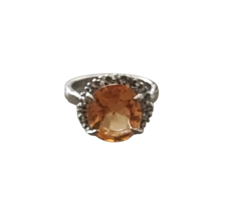 Classic Citrine Crystal Gem Ring