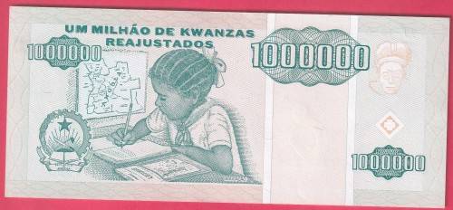 ANGOLA 1995 1 MILLION KWANZA