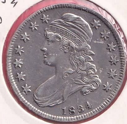 USA 1834 50 CENTCAPPED BUST