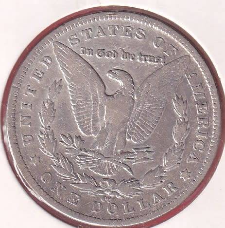 USA 1890 CC MORGAN DOLLAR