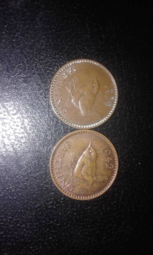 1939 and 1942 British Farthings
