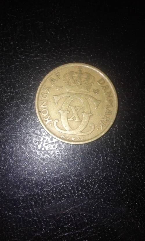 1925 1 kroner from Danmark