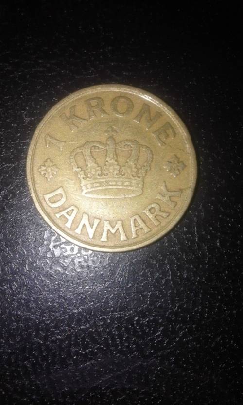 1925 1 kroner from Danmark
