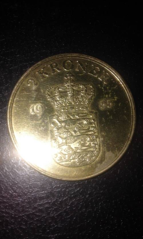 1955 2 kroner from Danmark