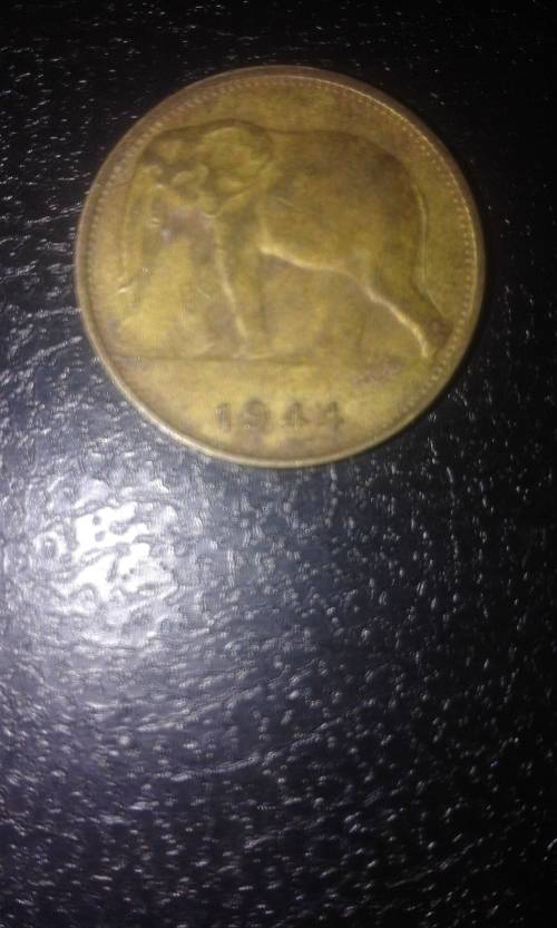 1944 1Fr from Bank van Belgish Congo