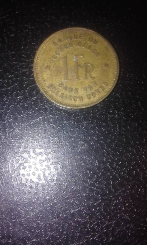 1944 1Fr from Bank van Belgish Congo