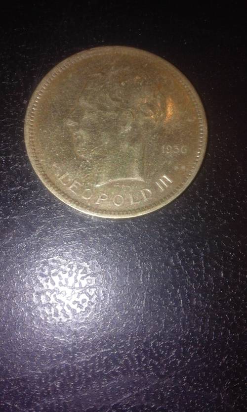 1936 5Fr from Bank van Belgish Congo