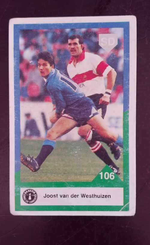 1992 Sports deck rugby card no106 Joost van der Westhuizen Nothern Transvaal Bulls