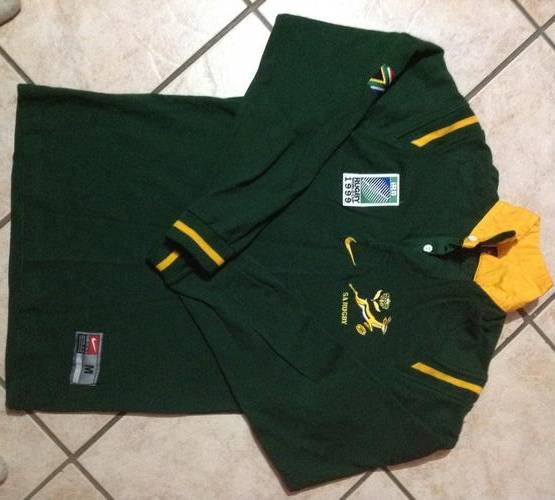 Very Rare 1999 word cup SPRINGBOK SOUTH AFRICA JERSEY @ GIVE AWAY!!!