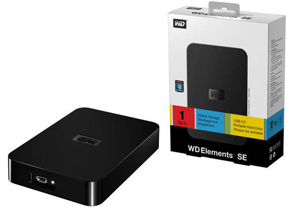 WD 1TB  Elements 2.5"