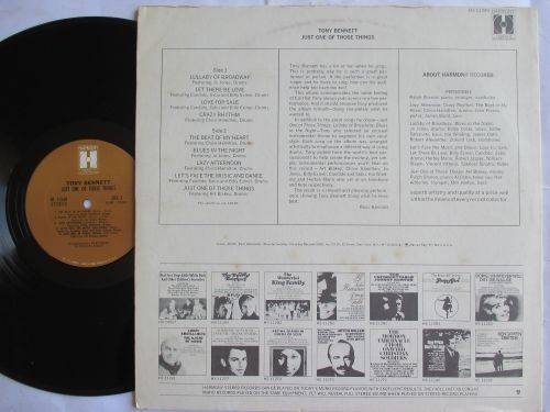 TONY BENNETT - JUST ONE OF THOSE THINGS - USA - VG / EX