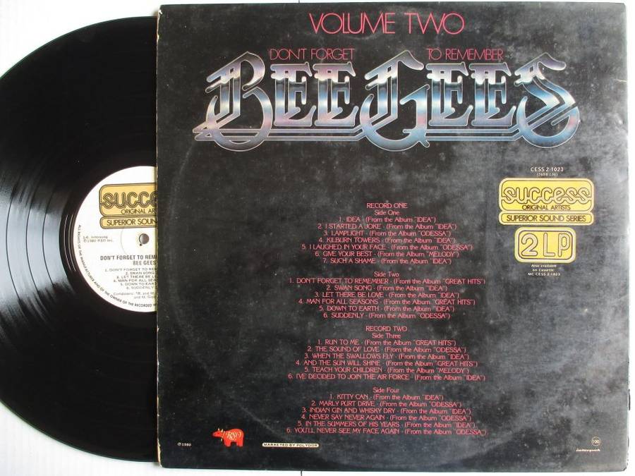 BEE GEES - DON'T FORGET TO REMEMBER VOLUME TWO - RSA - VG / VG- GATEFOLD 2LP