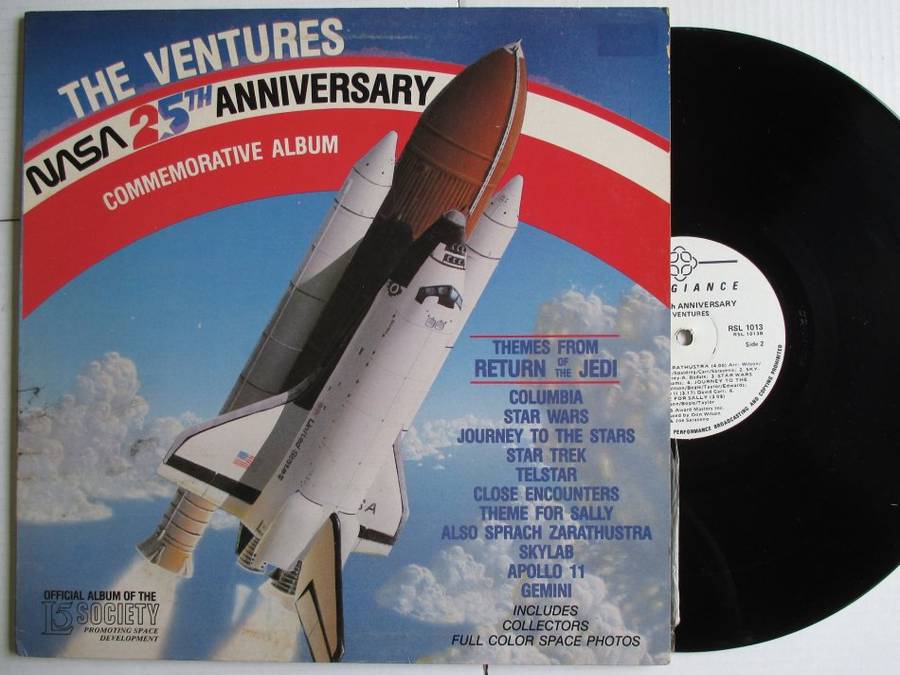 THE VENTURES -  NASA'S 25TH ANNIVERSARY -RSA - VG+ / VG+ GATEFOLD