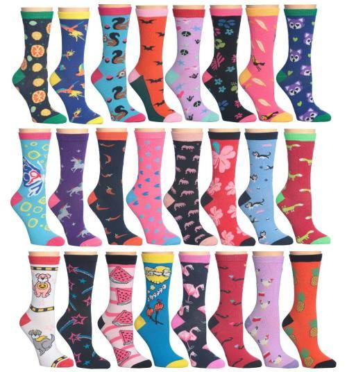 12 Pack Ladies Multi Colour Quality Stylish Long Ankle Socks  ~CraZe Auction !