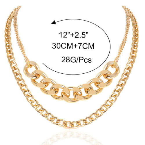 **New** Pendant Style Thick double Layer GP Necklace ~ CrAze Auction !