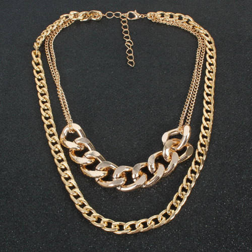 **New** Pendant Style Thick double Layer GP Necklace ~ CrAze Auction !