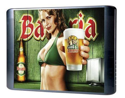 19" LCD DIGITAL MP4 MEDIA PLAYER WITH REMOTE CONTROLLER