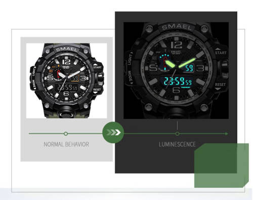 SMAEL Multi-function Digital Military Quartz Sport Wristwatch