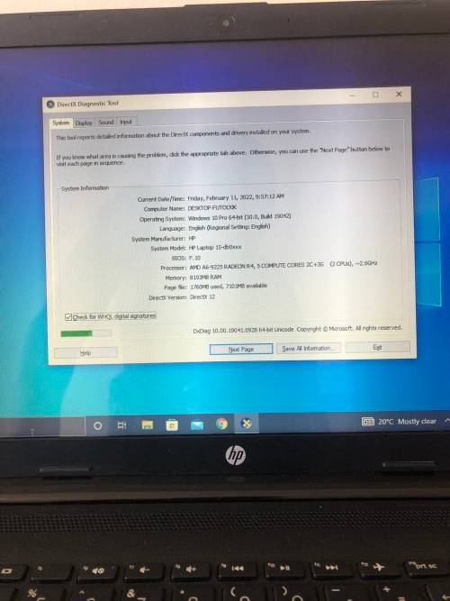 PERFECT CONDITION HP 15 laptop, 8GB RAM, 128SSD + 1TB HDD, Hybrid AMD 7th generation graphics card