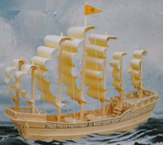 *NEW*  DISCOUNTED! 3D Woodcraft Puzzle - Ming Dynasty Sailing Boat - Wooden Building Model Kit