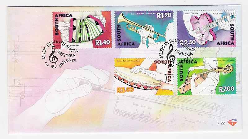 2001 RSA FDC No. 7.22 - Celebration of Music in S.A.