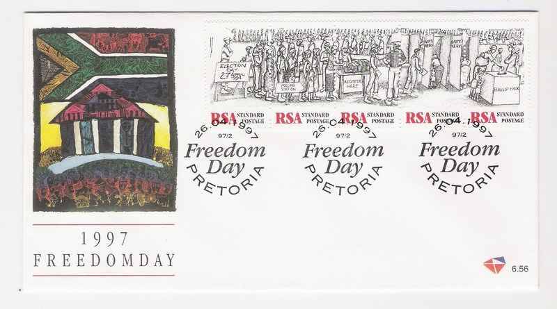 1997 RSA FDC No. 6.56 - Freedom Day.