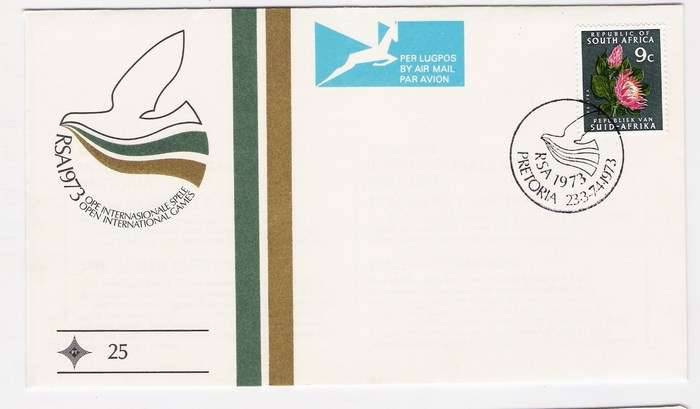 1973 RSA FDC No. 25 - RSA Games.