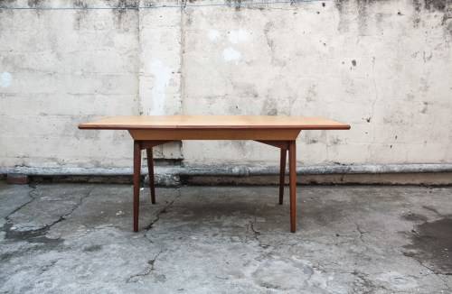 Mid century Retro Beech wood Mahogany dining table