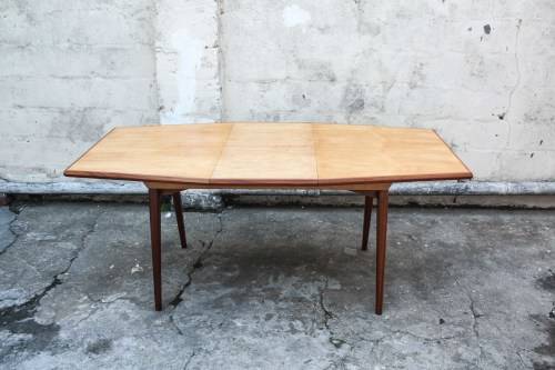 Mid century Retro Beech wood Mahogany dining table