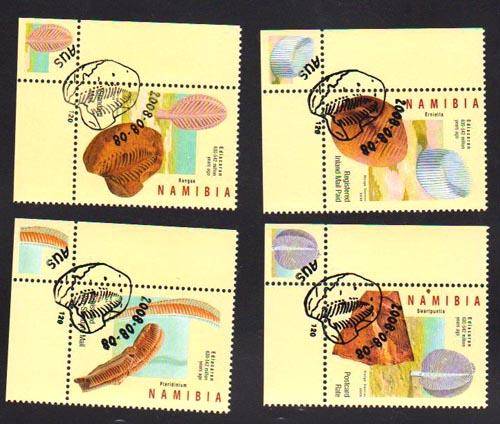 Namibia 2008 Ediacaran Fossils CTO set Face Value R47-30 Cat value R69