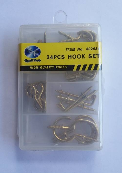 34 Pieces hook set