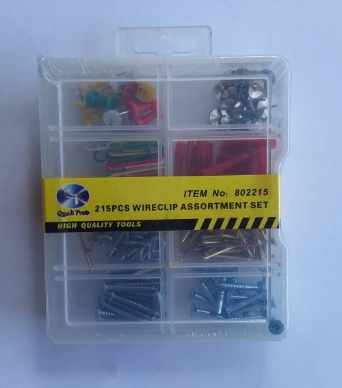 215 Pieces wireclip assortment set