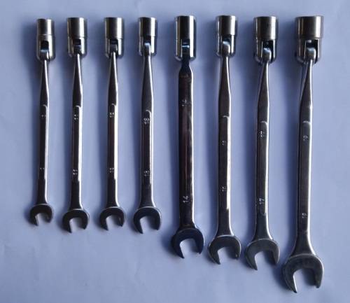 10mm to 19mm Flex socket/spanner set