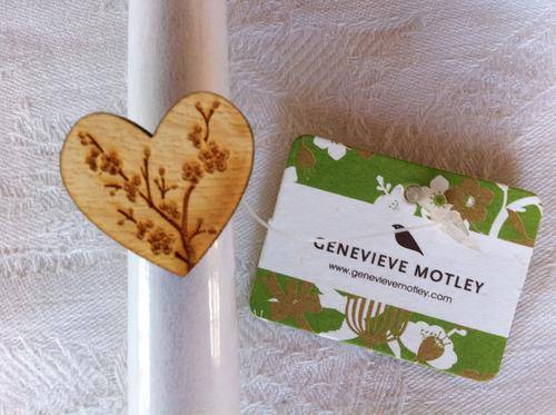 Cherry Blossom Heart Ring - Genevieve Motley