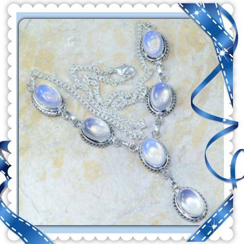 ***ALWAYS A GOOD CHOICE***NATURAL OPALITE .925SILVER NECKLACE