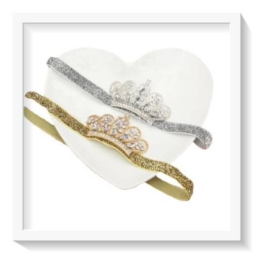 .ADORABLE BIRTHDAY PARTY GOLD BAND PRINCESS CROWN HEAD/HAIRBAND BABY/TODDLER ACCESSORY